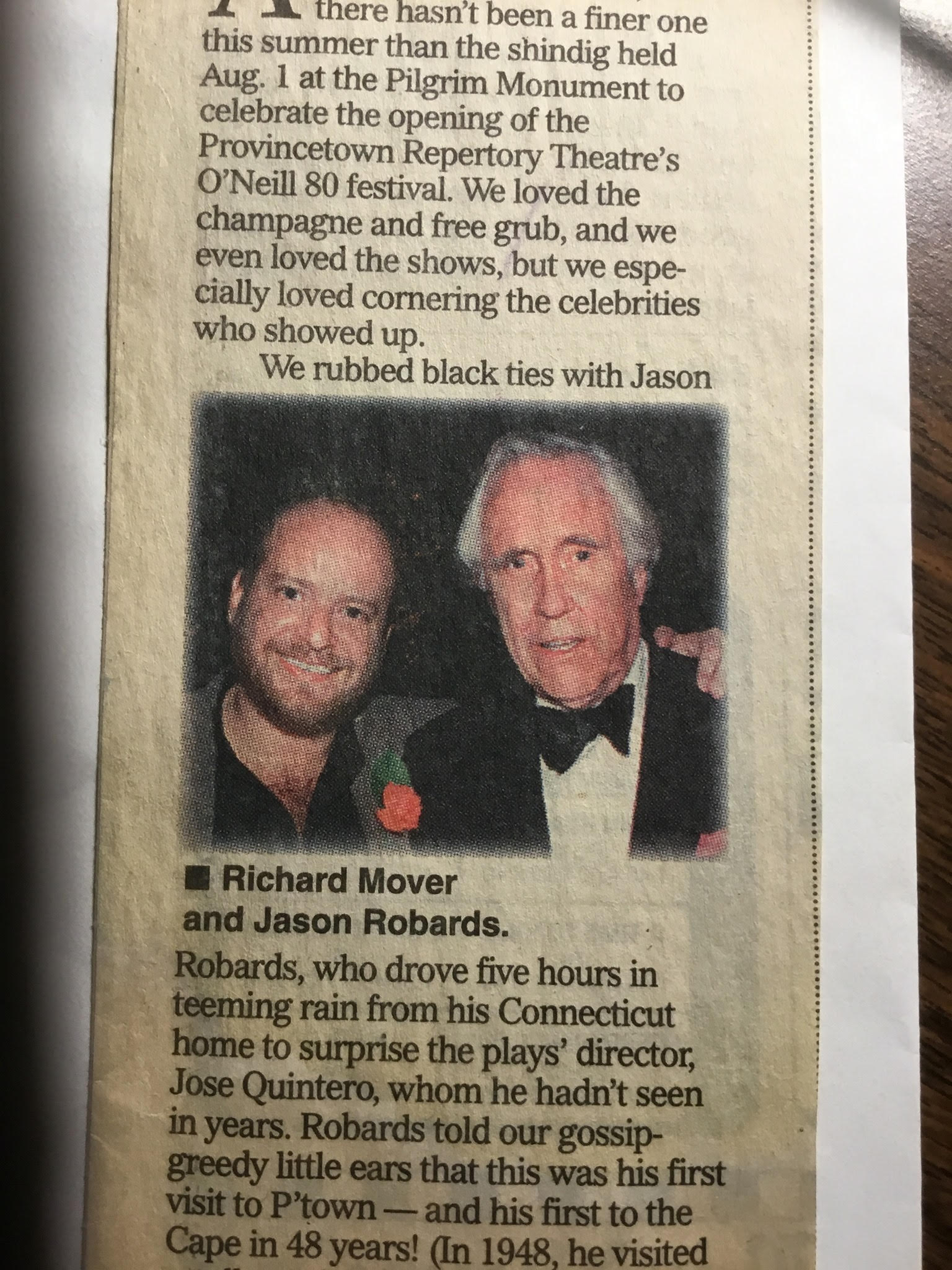 Richard Mover & Jason Robards